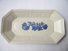 Pfaltzgraff Yorktowne Bread Tray Made in USA Stoneware