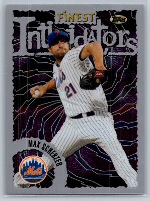 2023 topps finest baseball flashback max scherzer silver uncommon #118