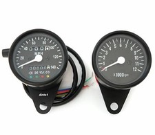 Mph Mini Speedometer W Indicator Lights 224060 Tachometer 17 - Black - Led