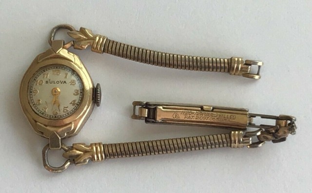 Vintage Ladies Bulova 10K Rolled Gold Plate Watch for Parts or Repair Vintage Ladies Bulova 10K Rolled Gold Plate Watch for Parts or Repair