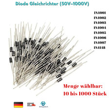 1N4001 1N4004 1N4007 1N4148 Diode Gleichrichter 50V–1000V (DO -41)