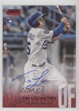 2018 Topps Stadium Club Auto Red Foil /50 Tim Locastro #SCA-TLO Auto g2u