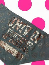 Vintage VS PINK   Blue Bling Extra Low Rise Hipster Panties   SIZE - L   NWOT