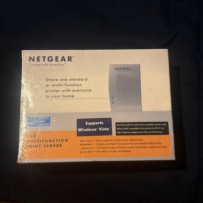  Netgear USB Multifunction Print Server - Printer Share PS121 New