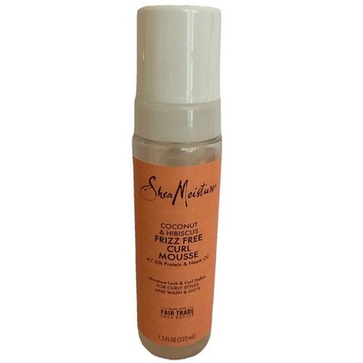 SheaMoisture Curl Mousse Coconut and Hibiscus for Frizz Control Styling Mousse