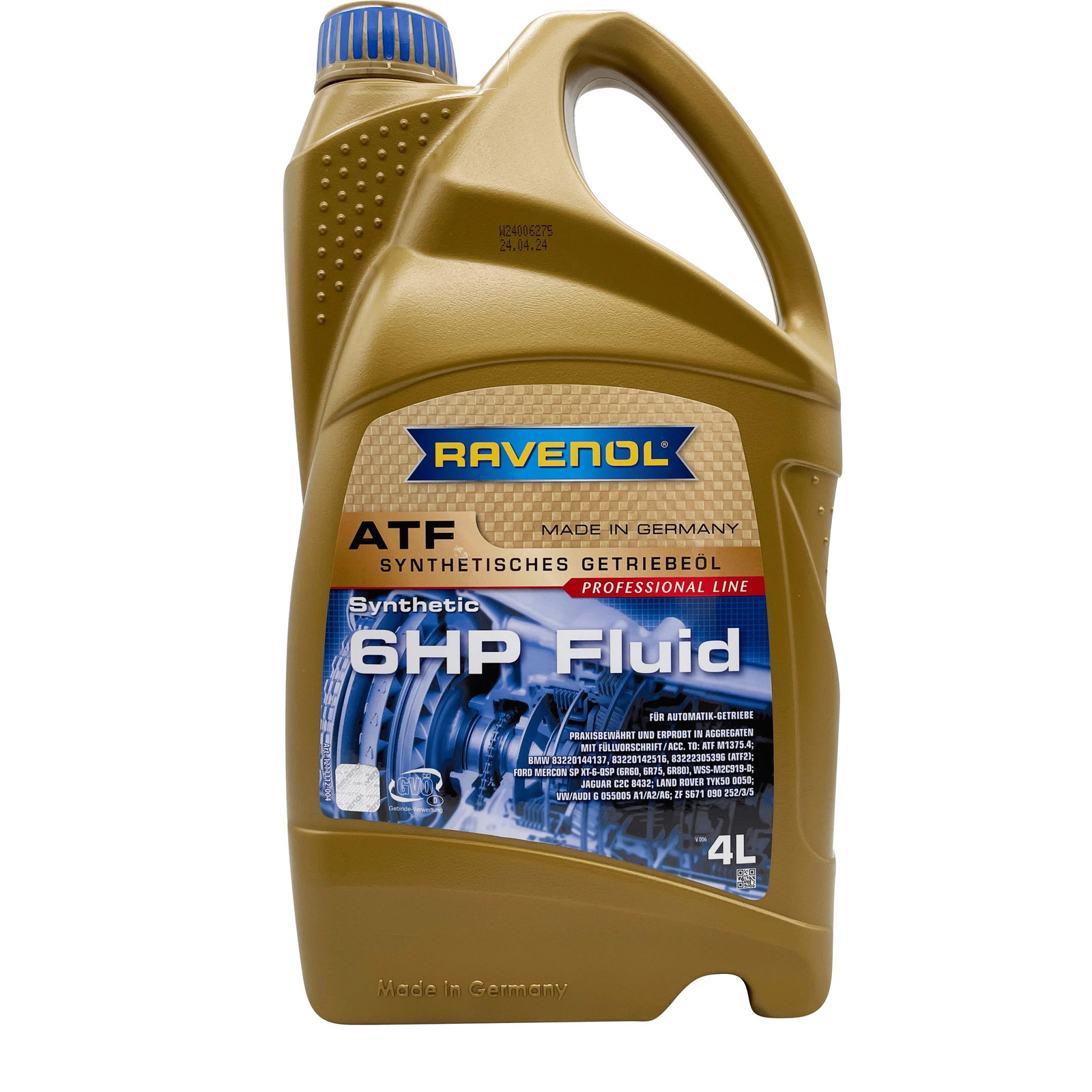 Ravenol ATF 6HP Fully Synthetic Automatic Transmission Fluid 4L