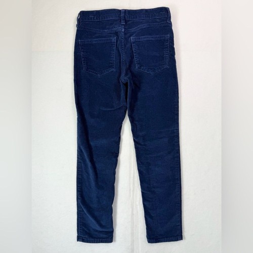 CREWCUTS J. Crew Girl’s Navy Corduroy Cotton Blend Skinny Fit Jeans Size 8 - Picture 2 of 8