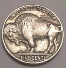 FULL HORN  1937 P NICE ORIGINAL BUFFALO NICKEL 5¢ Shipping 95¢!  🇺🇸     BN759