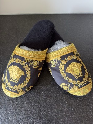 Versace Hausschuhe FROTEE, Schwarz, Größe XL