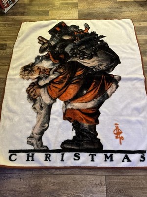 Saturday Evening Post Christmas Blanket
