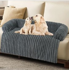 Luxurious Dog Couch Bed, Washable Calming Dog Couch Cover, Removable Couch XL