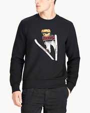 Polo Ralph Lauren Polo Bear Ski Graphic Fleece Crewneck Sweatshirt XL Black