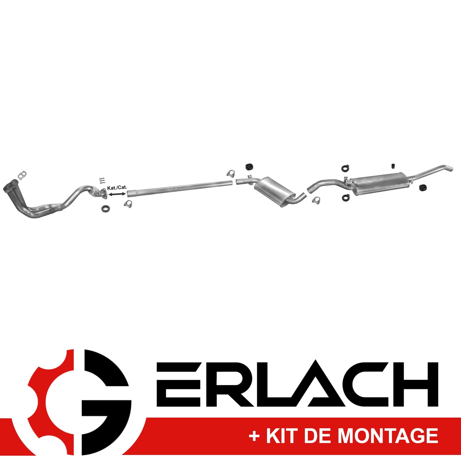 Pot d'échappement VW Jetta 1.3 1822 pour éliminer les bruits moteur excessifs