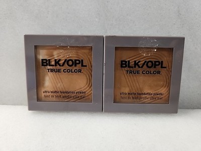 Lot Of 2 BLK/OPL TRUE COLOR ULTRA MATTE FOUNDATION POWDER #500 DARK 0.30 OZ