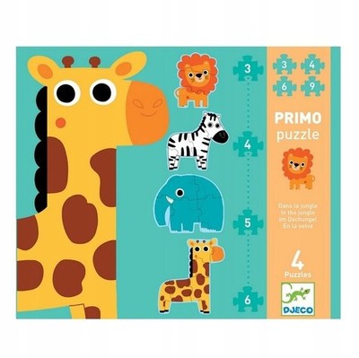 Djeco Jungle Progressive Puzzles 2+ Jahre (7135) - Lernen & Spielen