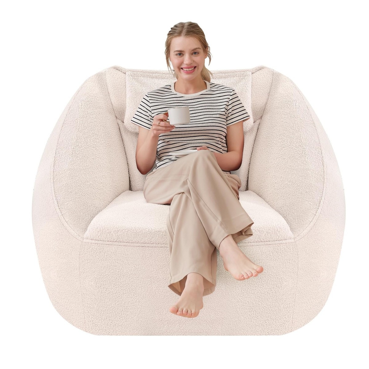 Inflatable Bean Bag Chairs for Adult Blow up Chair Portable Inflatable Bean 