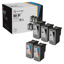LD Replacement Canon #PG-30 & #CL-31 Combo Set - 3 Black 2 Color