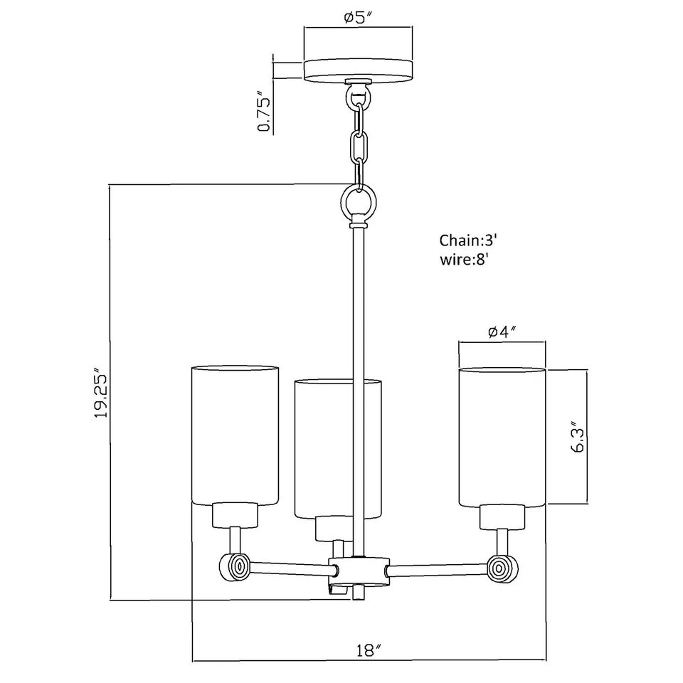 Forte Lighting 2614-03 Jayden 3 Light 18"W Pillar Candle - Bronze - Image 2 of 4
