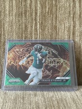 2023 Panini Prizm Football Fireworks Green Wave Prizm #F-18 Travis Etienne Jags