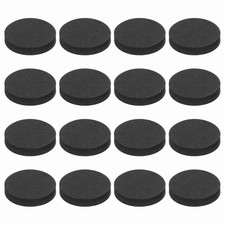16 Pcs Single Sided Speaker Isolation Feet Pads, 25mmx5mm Foam Base Pad, Black