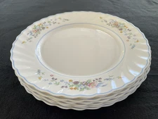 Seven  Arcopal  France Victoria Floral 10.75" Dinner Plates Free Shipping