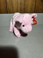 TY Beanie Baby - 2002 HAMLET the Pig 7".. with ERROR Tag(2003)