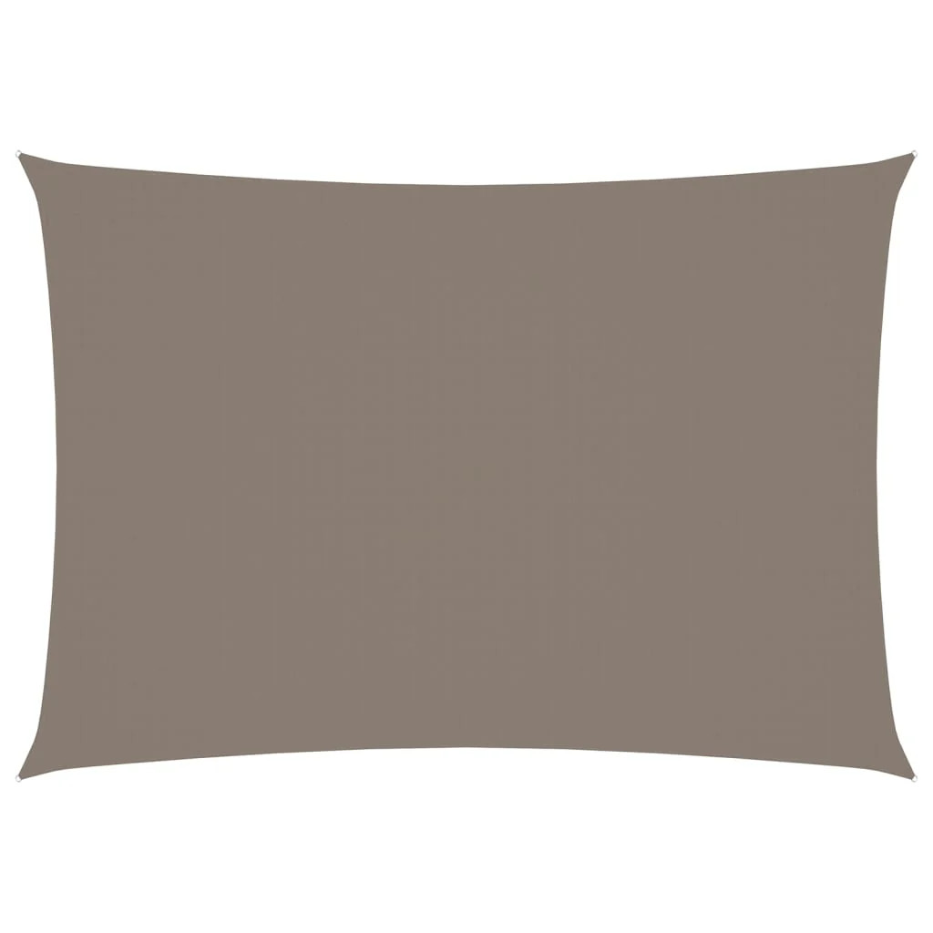 Voile toile d'ombrage Hellosho en tissu oxford taupe de haute densité 3x5 m