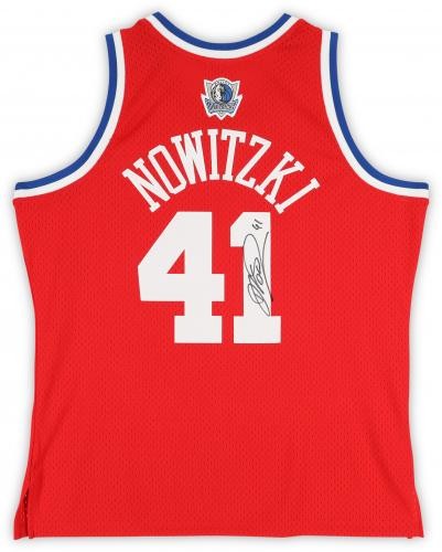 Dirk Nowitzki Mavericks Signed Mitchell & Ness 2003-04 All