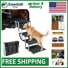 Lightweight Portable Dog Stairs with Reinforced Metal Design - Ideal for Pets