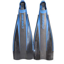 CRESSI SUB Frog- Black/Blue Fins/Flippers Scuba/Snorkeling 43-44 MADE IN ITALY