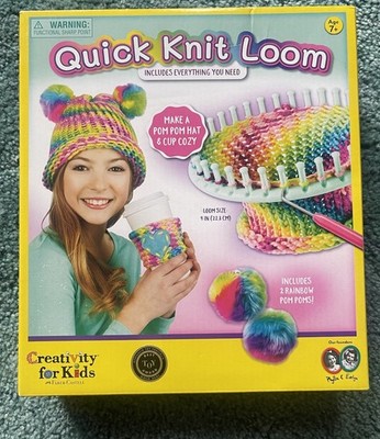 Quick Knit Loom - Creativity for Kids - Hat & Cup Kit - New