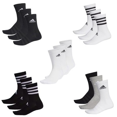 Adidas Cushioned Crew Erwachsene Unisex Sport Gym Training 3er Pack Socken