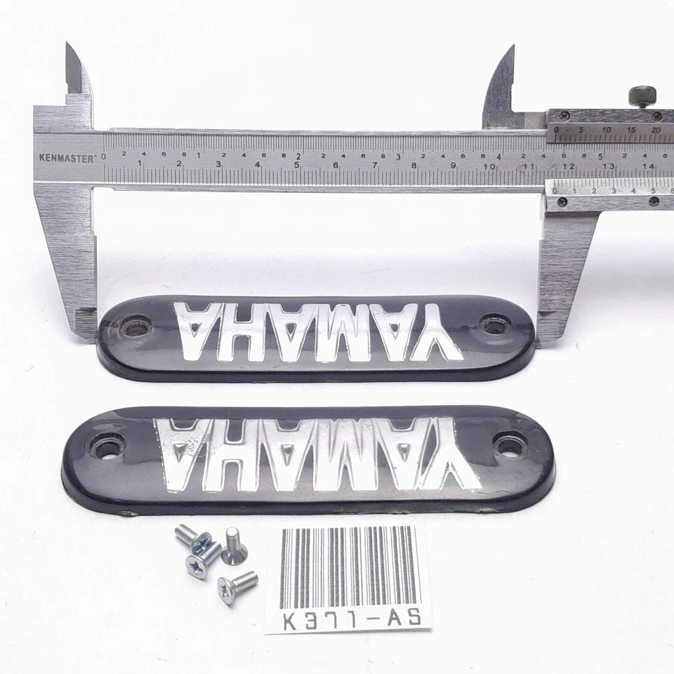 2 piezas Yamaha YL1 YL2 YL3 L2G YAS1 HS1 FS1 YA6 YG5 YM1 emblema del tanque de combustible gasolina nuevo en stock Foto 4 de 4