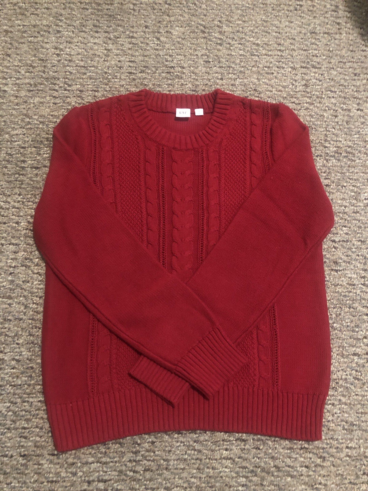 Gap Cable Knit Pullover Sweater Red Women’s Sz Small