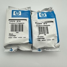 Genuine HP 96 Black 97 Tri Color Ink Cartridge FACTORY SEALED No Box Expired