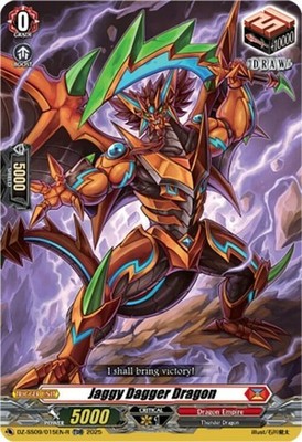 x1 Jaggy Dagger Dragon - DZ-SS09/015EN-R - TDR CFV M/NM