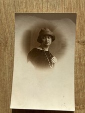 Vintage Woman Cloche Hat 1920s Studio Olteanu Campina Romania