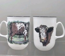 Vintage Rose of England Fine Bone China Becher - Kuh Design Kaffee Tee Tasse (1993)