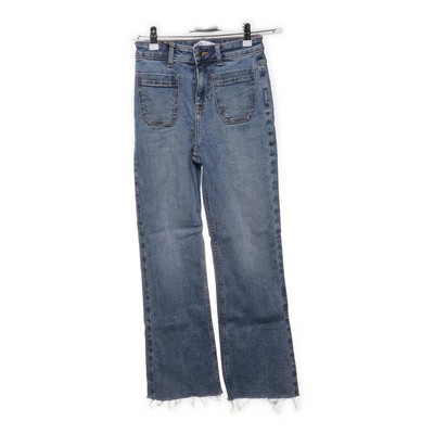 Zara, Jeans, Größe: 32, Blau, Baumwolle/Elasthan, Einfarbig, Denim, Damen #JlO