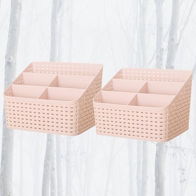  2 PCS Make up Aufbewahrungsbox Kosmetikpinselhalter Desktop -Speichergehäuse