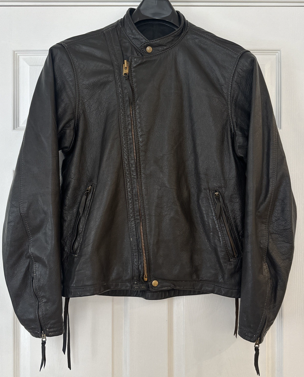 Vintage Langlitz Cascade Leather Motorcycle Jacket Men's Large
