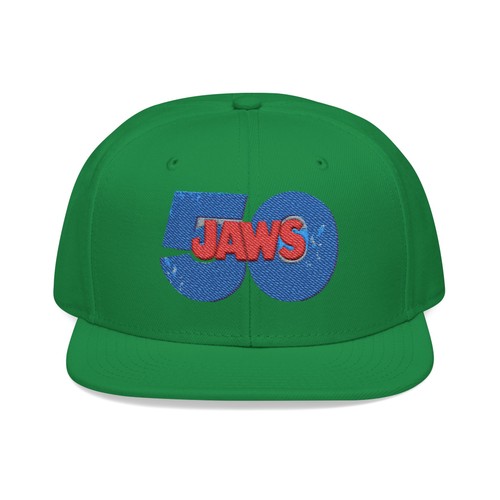 Cool & Trendy Jaws 50th Anniversary Embroidered Snapback Cap - Picture 61 of 86