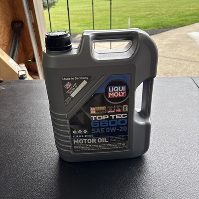 Liqui Moly     Liqui Moly 22046 Top Tec 6600 Sae 0W 20 Synthetic Motor Oil  5