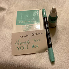 Stampin' Up Coastal Cabana Ink Pad Stampin' Write Marker and full reinker
