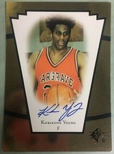 Korleone Young Hargrave Academy Upperdeck Sp Autograph Rookie Basketball Card RC