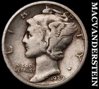 1939-D Silver Mercury Dime - Scarce  Better Date  No Reserve  #G8165
