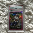 2024 Topps Chrome Drake Maye #203 Pink Refractor Rookie PSA 9