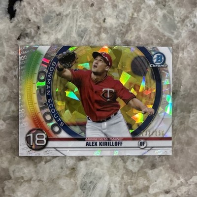 2020 Bowman Chrome Alex Kirilloff BTP-18 Scouts Top 100 RC-Twins Atomic /150