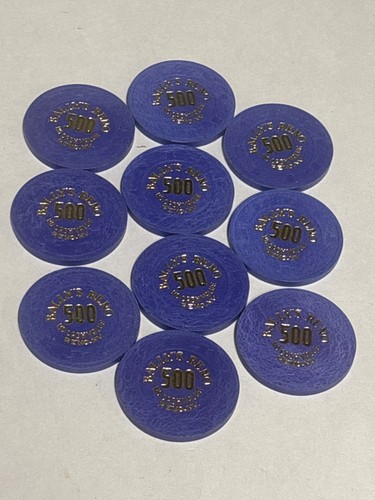 (10) Bally's Reno 500 NCV Reno, Nevada Casino Chips 1980's - Picture 2 of 6