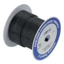 Ancor 108010 Tinned Copper Wire, 10 AWG 5mm2 , Black - 100ft